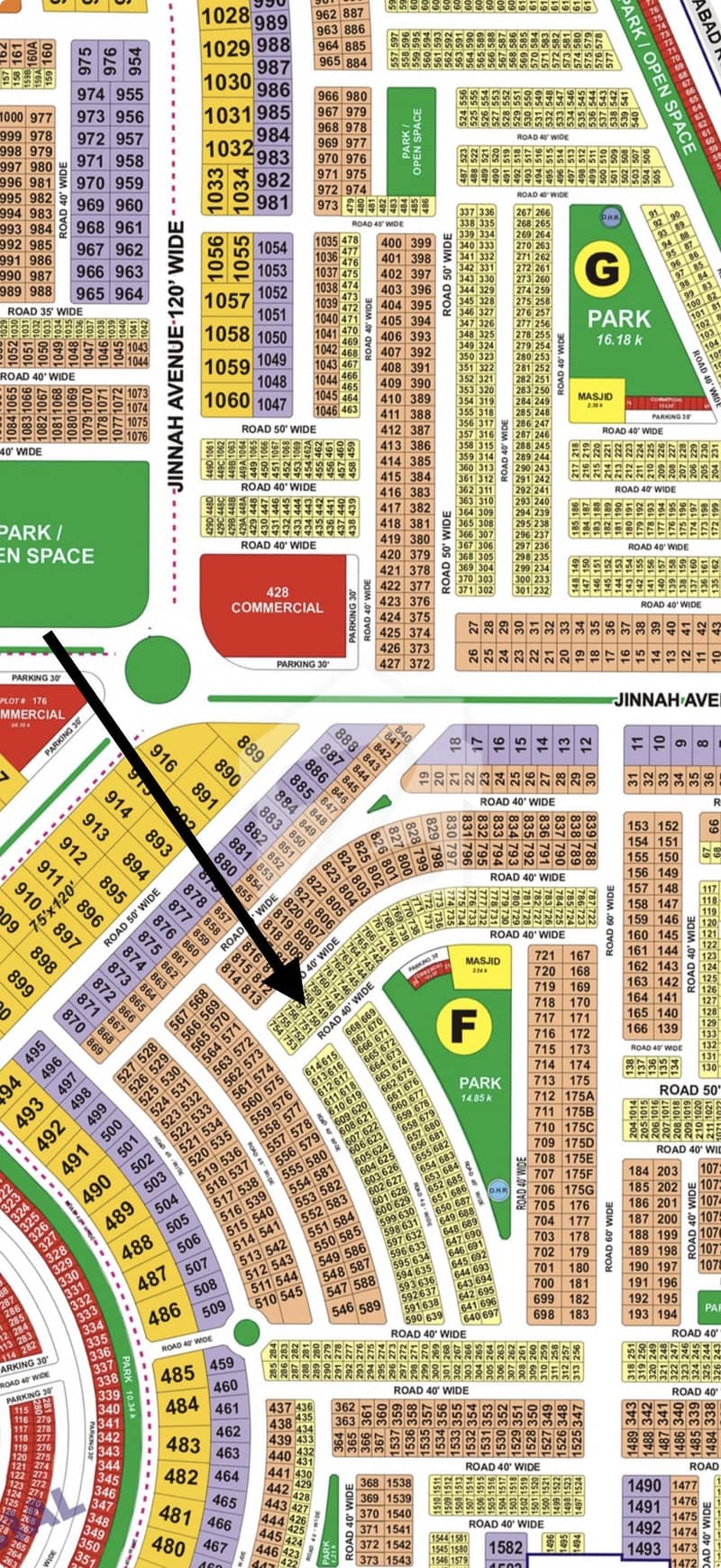 Top location F block Back park plot Top location F block Back park plot