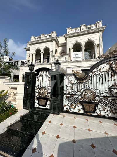 One Kanal Brand New Spanish Faisal Rasul Design Most Beautiful Bungalow 2 Servant Quarter In Basement For Sale At Prime Location Of DHA Lahore Near To Park Masjid & Commercial Market.