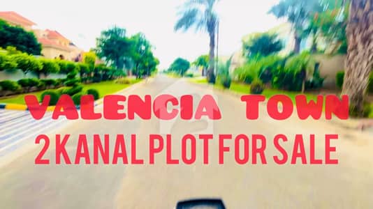 2 KANAL PLOT FOR SALE IN VALENCIA TOWN LAHORE