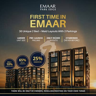 First Time In Emaar 2 Bed + Maid With 2 Parking (Only 30 Units)