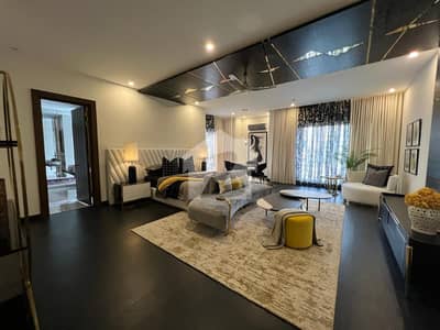 D H A Lahore 2 Kanal Brand New Mazher Munir Design House Fully Furnished With Full Basement With 100% Original Pictures  Available For Sale