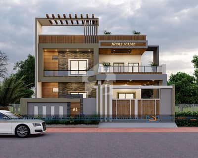40*80 cda transfer good location triple story brand new corner house available in g-9/1