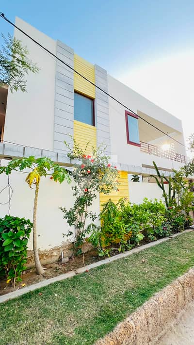 Al Muslim Society 400 Sq Yd G+1 House | Opposite Memon Hospital | 18KV Solar