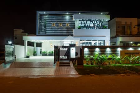 D H A Lahore 1 Kanal Brand New Mazher Munir Design House With 100% Original Pics Available For Rent