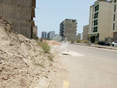 100 Sq. yds Parking Corner Commercial Plot on Khalid Commercial St-1, Phase-7 Ext, DHA Karachi