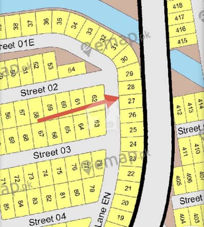 Sector 15-C 500 Yards Top Class Location double side road DHA City Karachi