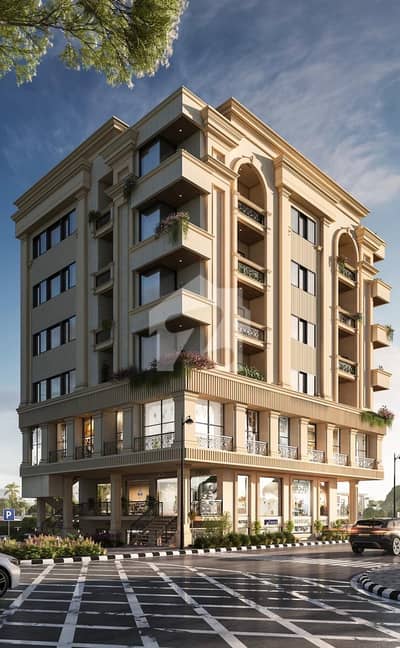 On Installment Possession Able 2-BED CORNER A 1050 Square Feet Flat In Main Markaz Constructed On A Corner Park Facing Plot