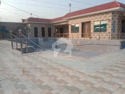 8 Kanal Farmhouse For Sale in Le Green Society, Bedian Road Lahore | Swimming Pool & Lush Lawn