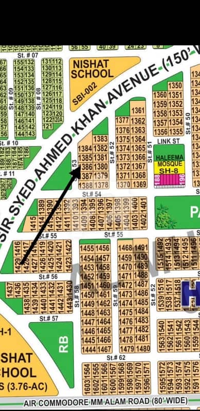 DHA Multan Sector H 1 Kanal Residential Plot Near To Park, Masjid And Commercial.