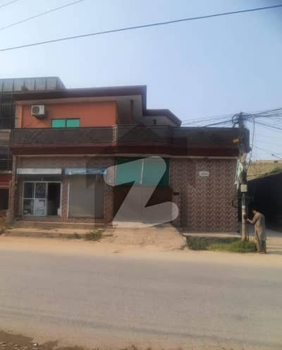 5.5 Marla Double Storey Corner House With 2 Shops For Sale - Prime Location On Main Range Road