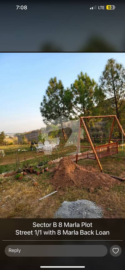 8 Marla Open Plot Ideal For Lawn &Amp; Outdoor Living Sector B1 Bahria Enclave Islamabad