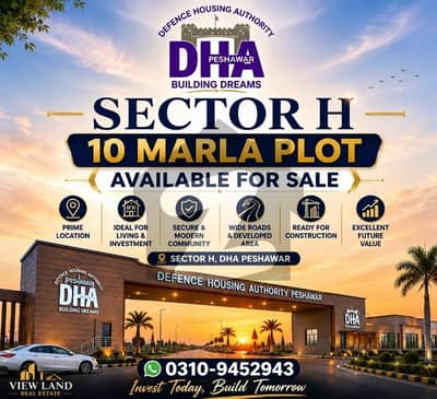 Dha Peshawar 10 Marla Sector H 900 Series Plot For Sale Available