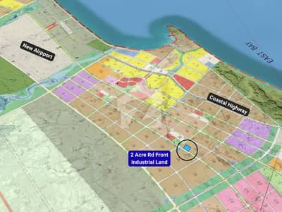 2 Acre Industrial Land 300 Feet Primary Rd Front, GDA Verified For Sale