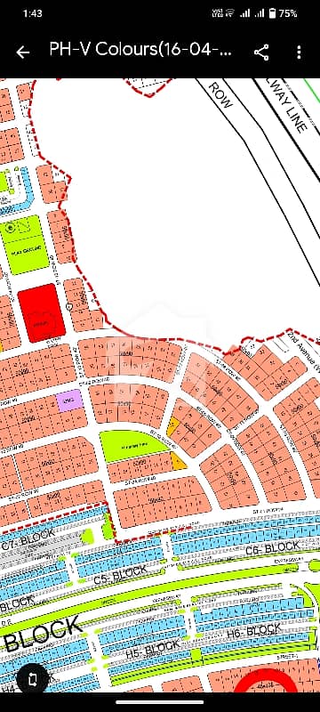 DHA Phase 5 ISB SECTOR H Kanal Plot Available For Sale Good Location Lavel Solid Land Plot Soth Face & Near To Park
