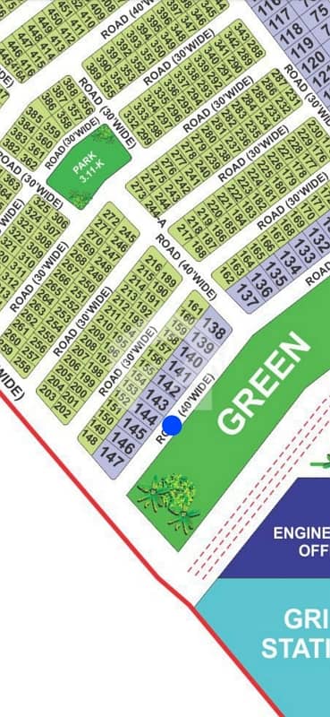 Platinum Plot For Sale On 40 Feet Starting Series ,Near Park