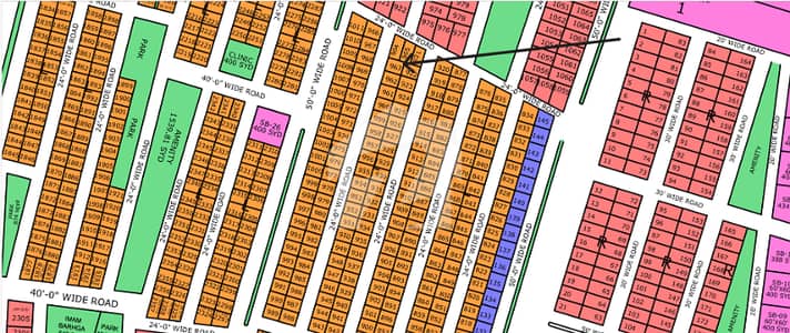 West Open Next To Corner 80-Yard Plot For Sale Gold Block North Town Residency Phase 1