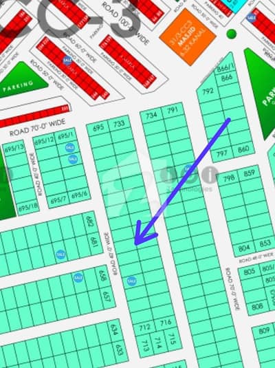 1 Kanal Plot Is For Sale In S Block Phase 8 DHA Lahore