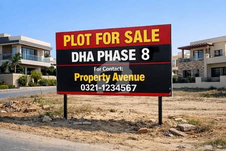 DHA Phase 8 Rear Plot For Sale