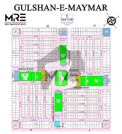 240 Square Yards Residential Plot Situated In Gulshan-E-Maymar - Sector T For Sale