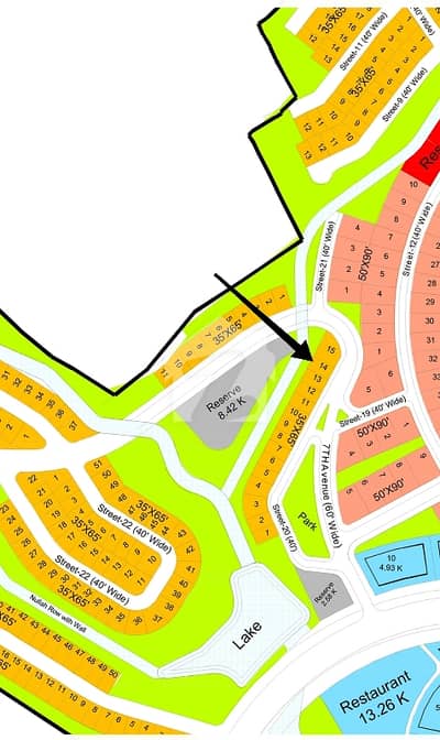 Plot No 14. Street 20/7th Avenue. Sector D. DHA 4