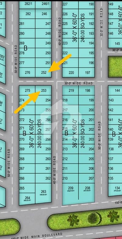 The Palm Royal Residency 240 Sq. Yard Corner Plot