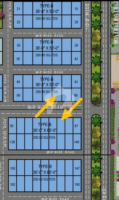 The Palm-4 200 Sq. Yard Plot for Sale
