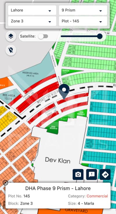 8-Marla Commercial Plot For Sale In Phase 9 Prism Dha Lahore
