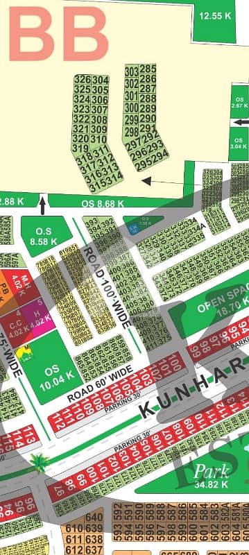 LDA City Lahore BB Block 10 Marla Near Big Park Hot Location Plot