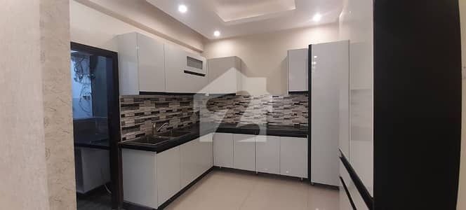3 Bed Drawing Dining Brand New Corner Flat For Rent In Pechs With Lift Standby Generator Car Parking Gym Play Area Sauna Bath Water Filteration Plant And Mosque