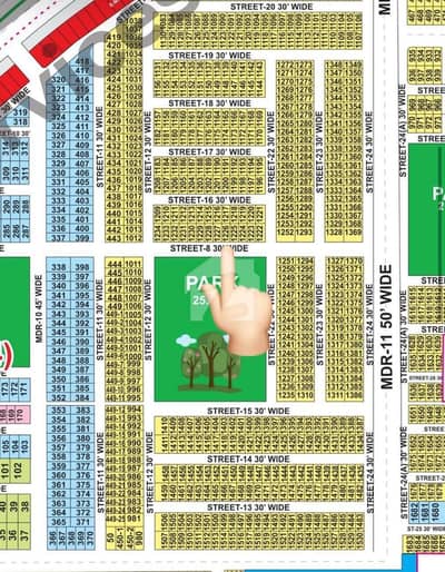 Facing park 5 Marla Residential Plot For Sale In M7 C4 Block Lake City Raiwind Road Lahore