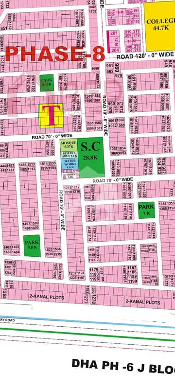 1 Kanal Plot For Sale In DHA Phase 8 T Block