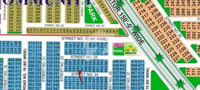 10 Marla Corner Plot For Sale