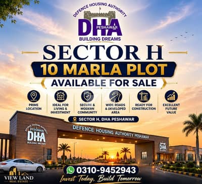 Dha Peshawar 10 Marla Sector H 900 Series Plot For Sale Available