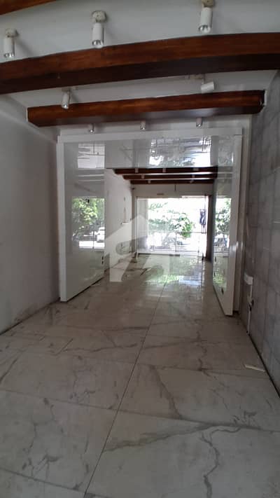 Ground floor double side open Shop Available For Rent in E-11