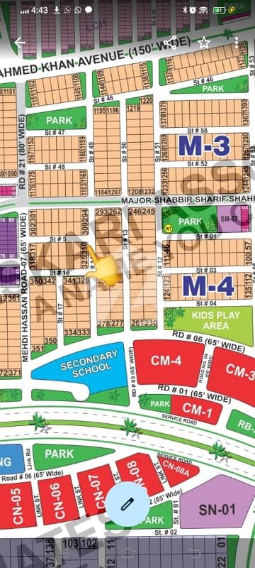 1 Kanal Corner Plot At Prime Location Of Sector M Is Available For Sale