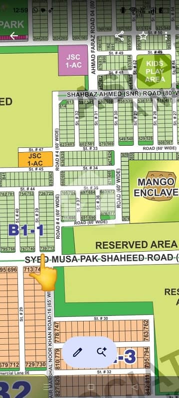 Corner Plot Extra Land Of Sec B1