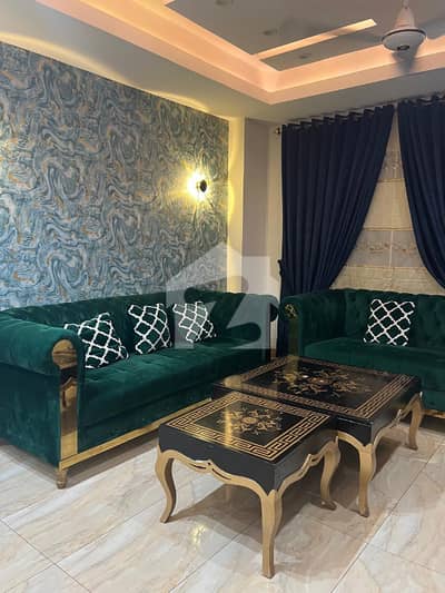3 Bedroom ( 2000 Sq Ft ) ( with Drawing Dining Area )Furnished Apartment Luxury Available For Rent in Block A Al Harmain Plaza Faisal Town F-18 Islamabad.