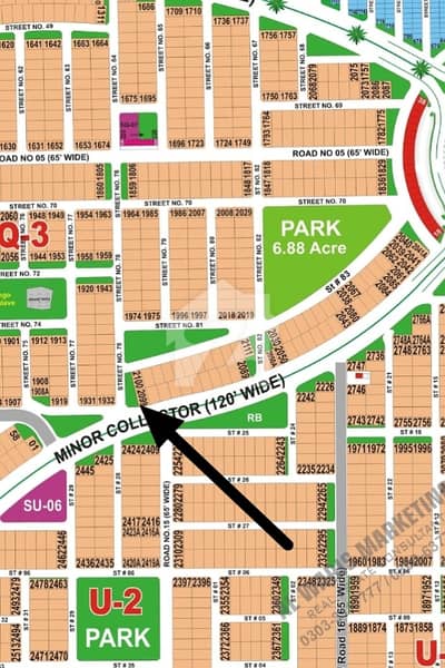 Q CORNER EXTRA LAND AT 120 Feet Road
