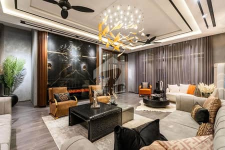1 Kanal Top Quality Build Luxurious Beautiful Ultra Modern Design Villa Fully Furnished With Basement (Pool + Cinema) For Sale In DHA Lahore Phase 7 Prime Location, Near RAYA.
