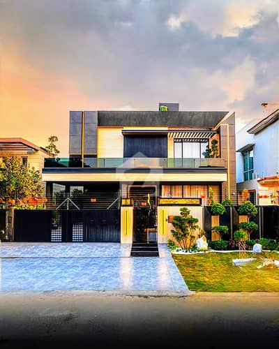 Ultra Top Notch 1 Kanal Modern Bungalow Fully Automated Smart Home Prime DHA Phase 7 5,700 Square Feet Covered Area Latest Luxury Design Bar & BRB Q Area