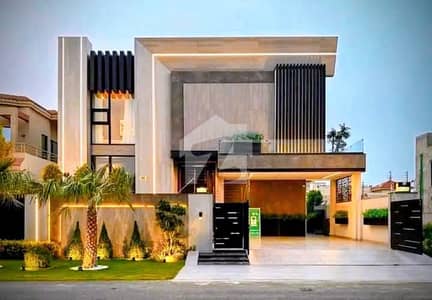 Ultra Luxury Modern Bungalow Latest Automated Smart Home Mobile Controlled System Small Indoor Pool In Master Bath Near Park 28 KV Solar Installed Prime Location DHA Phase 6 100% Original Deal