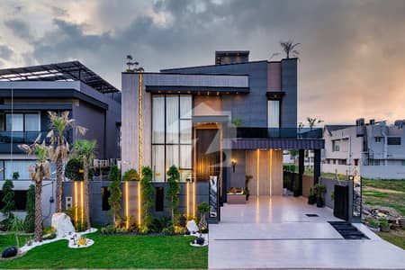 Near To DHA RAYA 1 Kanal FULL FURNISHED FULL BASMENT SWIMMING POOL WITH LIFT ROOF TOP SOLER Top Quality Build Luxurious Beautiful Modern Design Villa Full Basement For Sale In DHA Lahore Phase 6 Prime Location