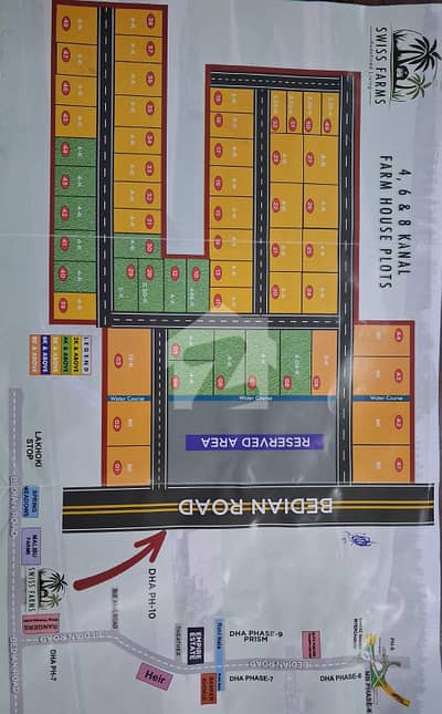 SWISS FARMS BEDIAN ROAD, LAHORE RESIDENTIAL / FARMHOUSE PLOTS AVAILABLE