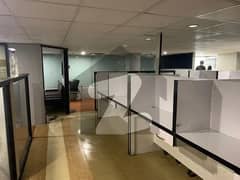 SEMI FURNISHED OFFICE IS AVAILABLE ON THE RENT INTHE COMMERCIAL BUILDING AT SHAHRE E