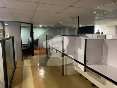SEMI FURNISHED OFFICE IS AVAILABLE ON THE RENT INTHE COMMERCIAL BUILDING AT SHAHRE E