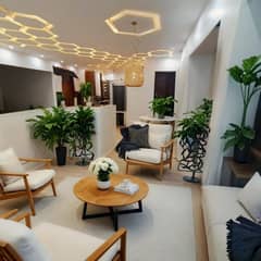 Brand New Corner 1100 Sq Yards 6 Bed DD Designer Villa With Basement Pool Double Heighted Ceiling And Much More