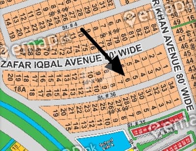 DHA Phase 5 Sector F | Prime 1 Kanal Residential Plot | Street 36