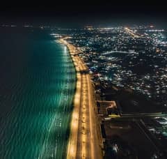 Marine Drive Back 222 Square Yards Commercial Plot Sea Front In New Town Back