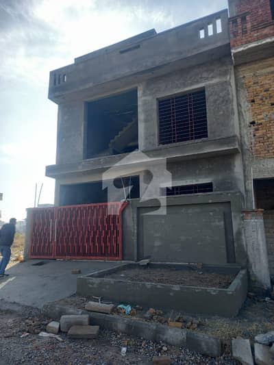 LOP Approved Grey Structure Double Storey House For Sale: Marla 5 Jinnah Garden, Islamabad