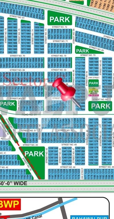10 Marla Residential, Corner+ Park Facing, Pair Plots For Sale In Sector C, DHA Bahawalpur